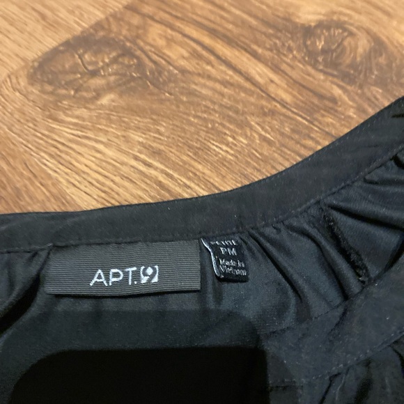 Apt 9 long sleeve black blouse size medium - Picture 4 of 11